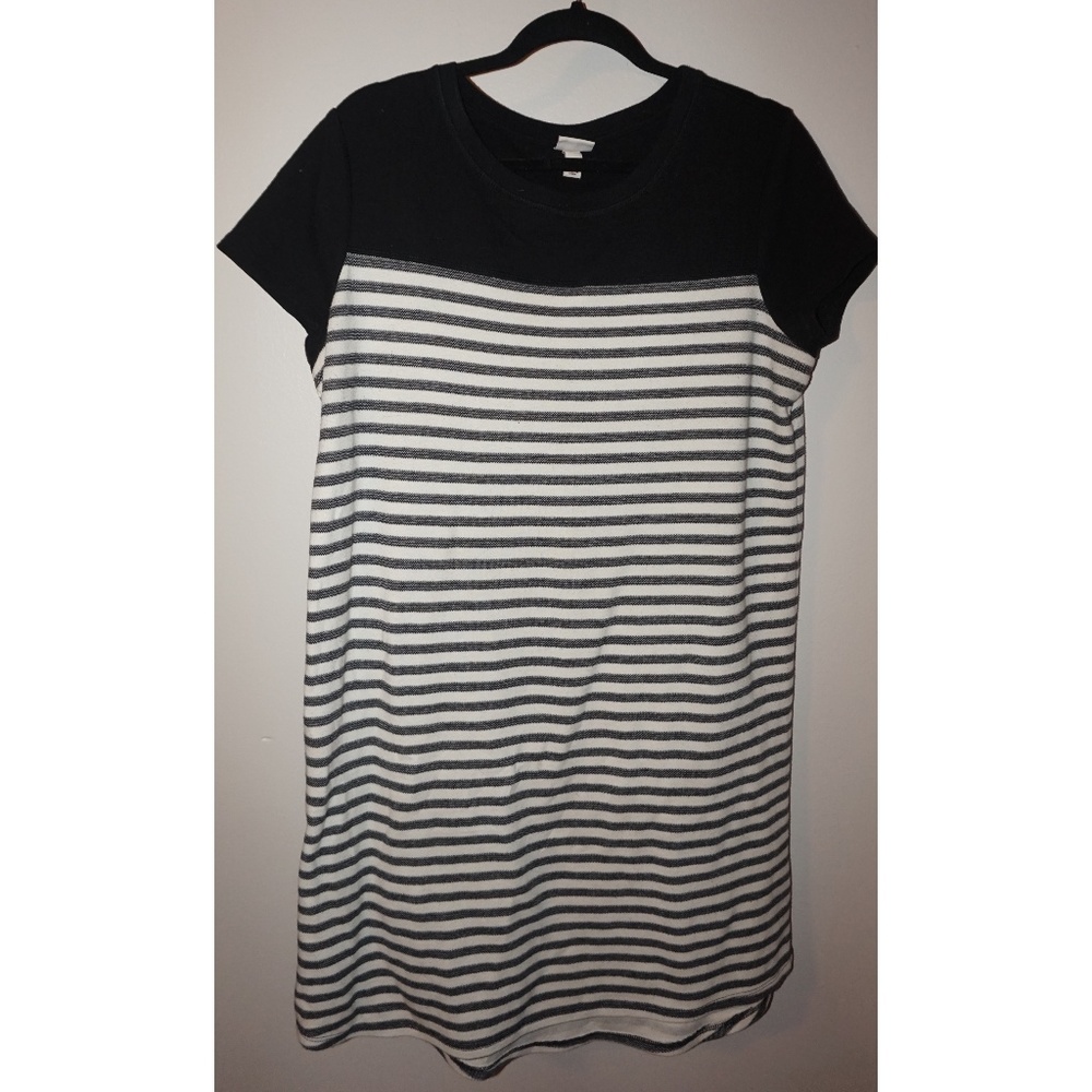 Merona Target Black and White Striped Dress